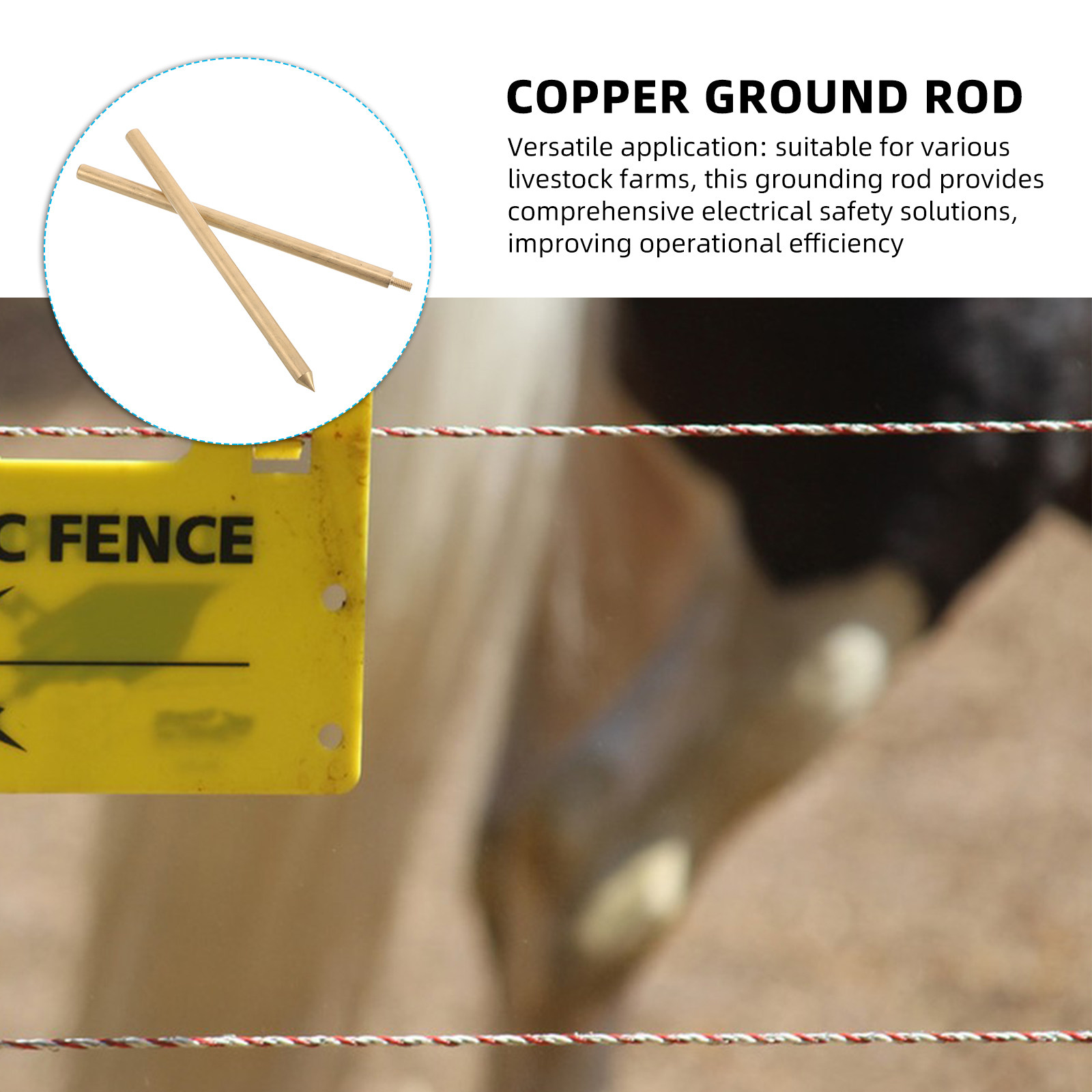 Electric Fence Ground Rod 8x30 - огляд і ціна Earthing Grounding Rod