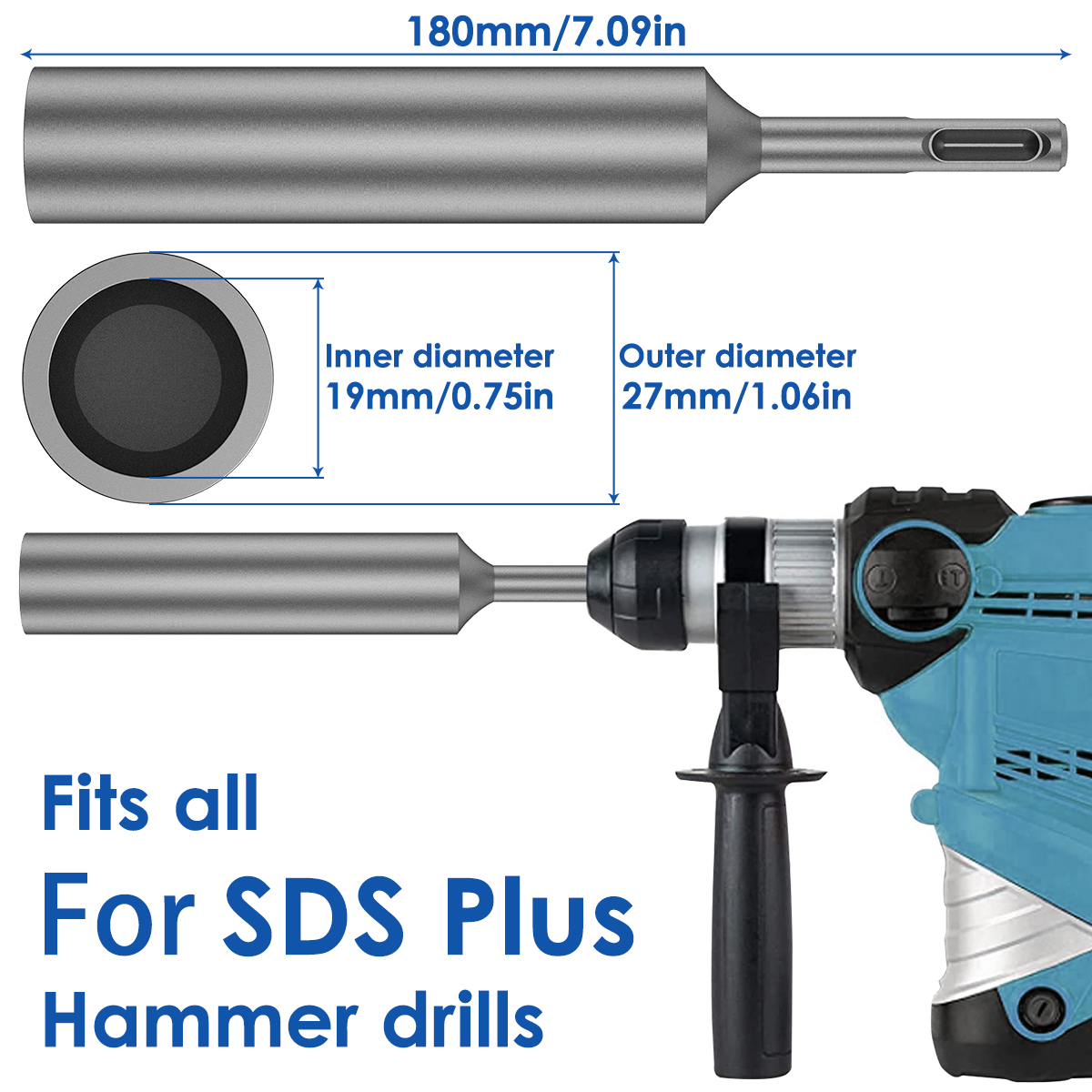 SDS Plus Ground Rod Driver for - огляд і ціна Earthing Grounding Rod